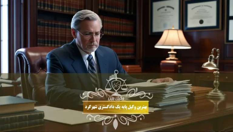 بهترین وکیل پایه یک دادگستری شهرکرد